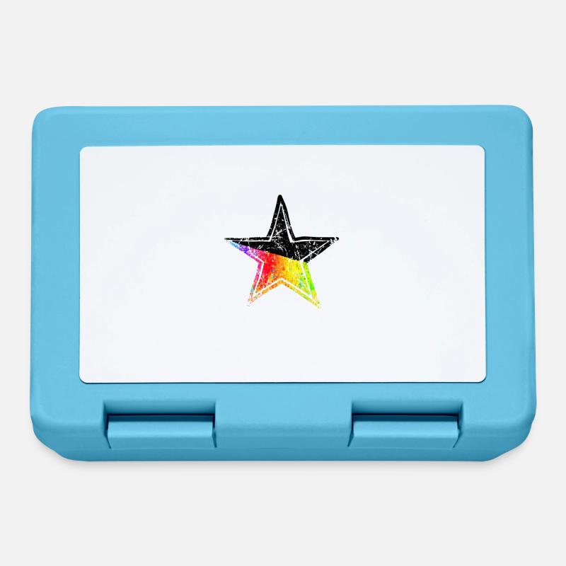star pride black drawn path - Brotdose - Saphirblau