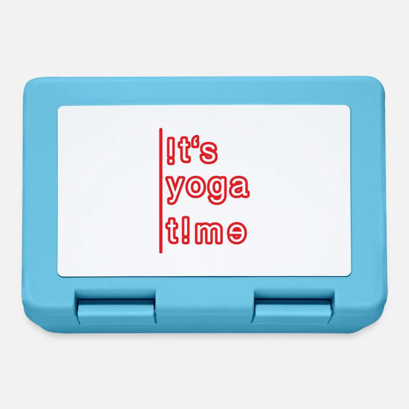 C’est l’heure du yoga - Boîte à goûter - bleu saphir