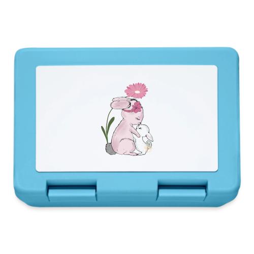 Süßes Hasendesign Mutter mit Kind - Lunchbox