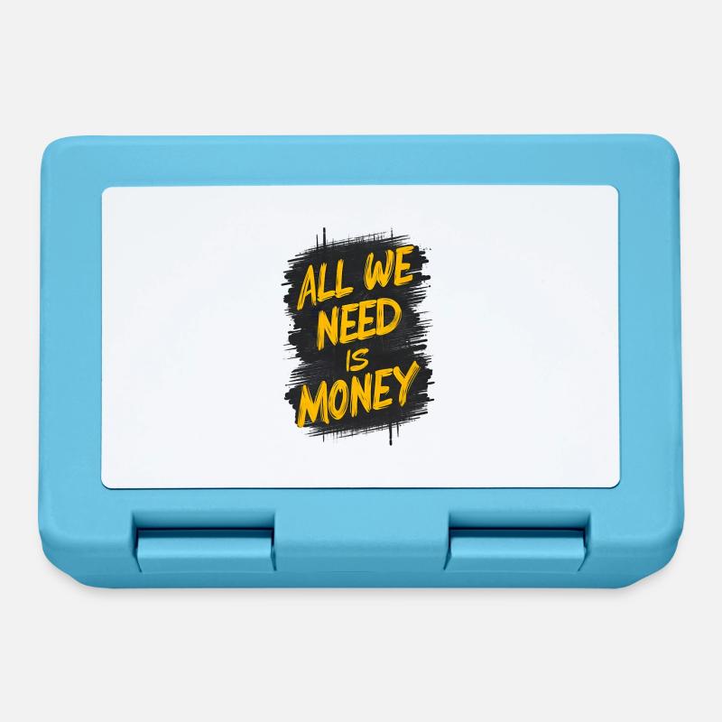 The Graffiti Money Statement - Lunchbox - sapphire blue