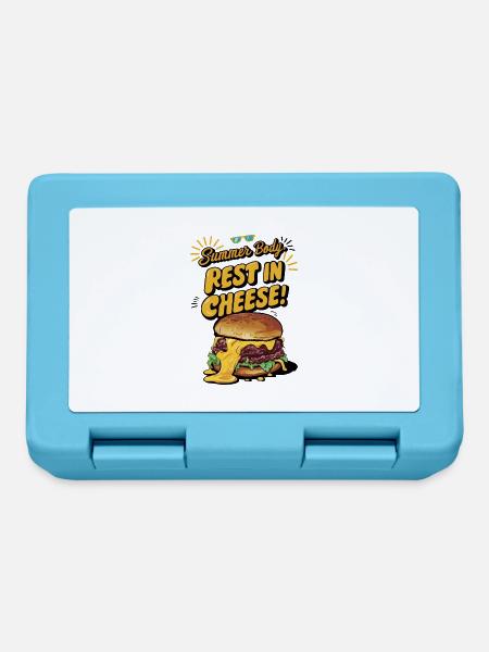 Summer Body: Rest in Cheese Lustiger Sommer Spruch - Brotdose - Saphirblau