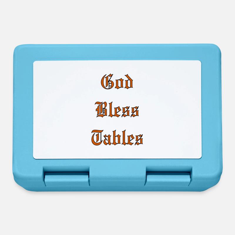 GodBlessTables - Boîte à goûter - bleu saphir