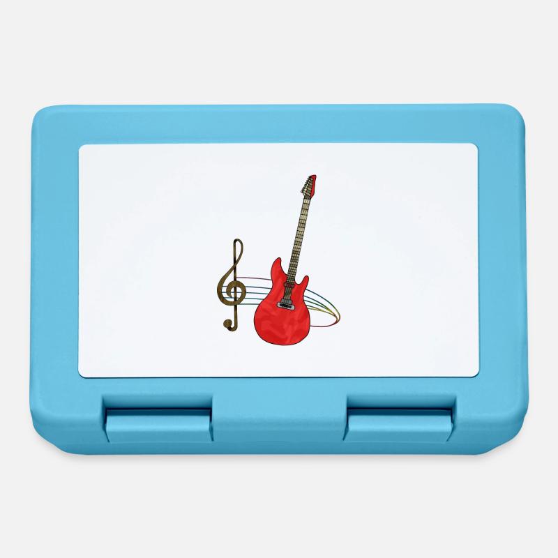 Guitare - Boîte à goûter - bleu saphir