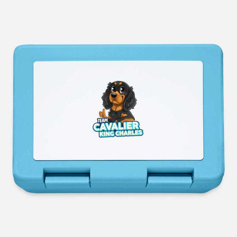 TEAM Cavalier King Charles - Black & Tan - Lunchbox - sapphire blue