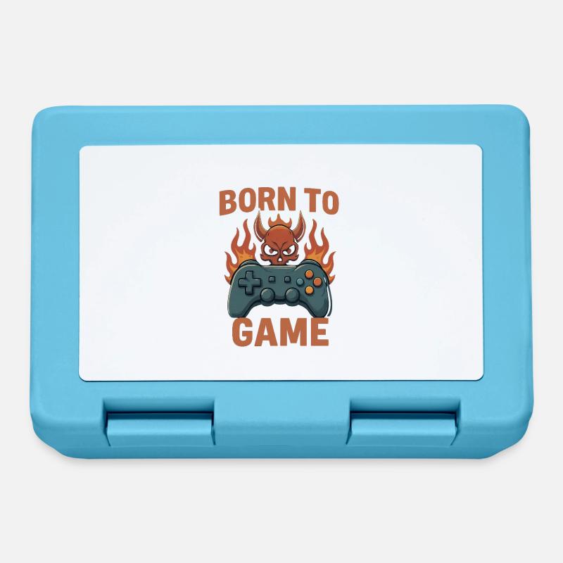 Born to Game – Fire Skull Controller - Boîte à goûter - bleu saphir