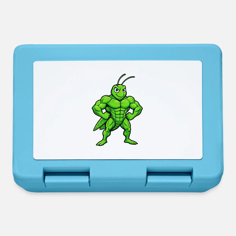 The grasshopper in a different way - Lunchbox - sapphire blue