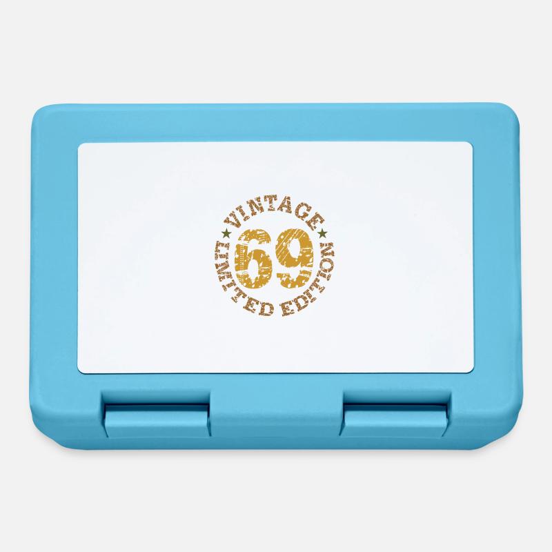 1969 Vintage LE round - Lunchbox - sapphire blue