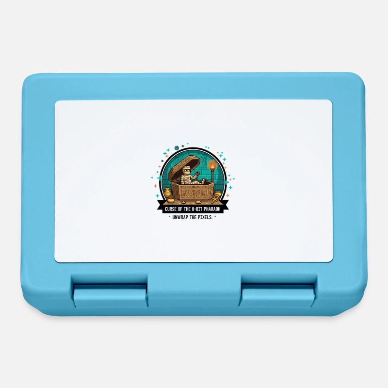 La Tombe du Pharaon 8-Bit - Boîte à goûter - bleu saphir