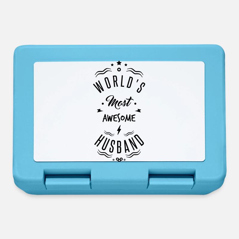 AWESOME HUSBAND - Lunchbox - sapphire blue