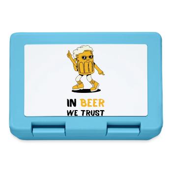 In Beer We Trust - Brotdose - Saphirblau - Vorne