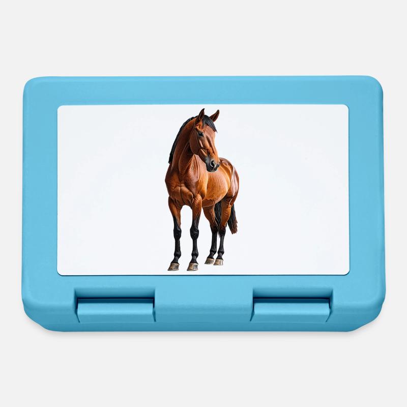 Cheval - Boîte à goûter - bleu saphir