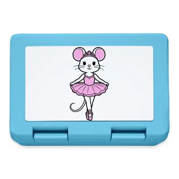 ballerina mouse - Lunchbox - sapphire blue - Front