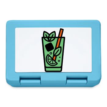 Icône du cocktail Mojito - Boîte à goûter - bleu saphir - Devant
