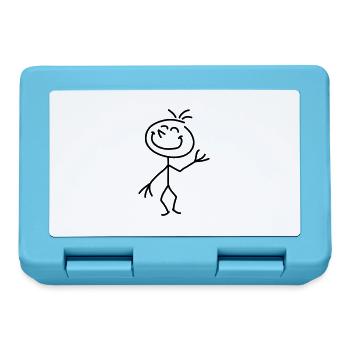 happy_stick_figure_1c - Boîte à goûter - bleu saphir - Devant