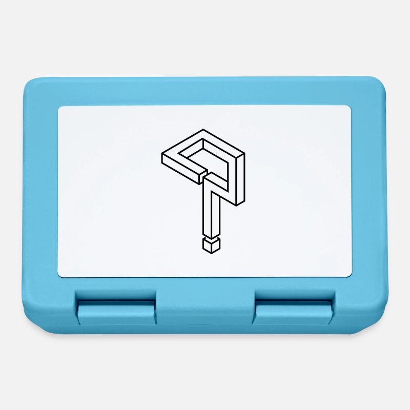 Impossible Figure 73A - Lunchbox - sapphire blue