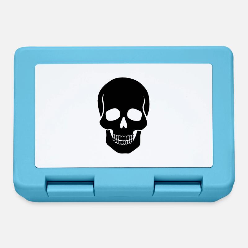 Skull - Brotdose - Saphirblau