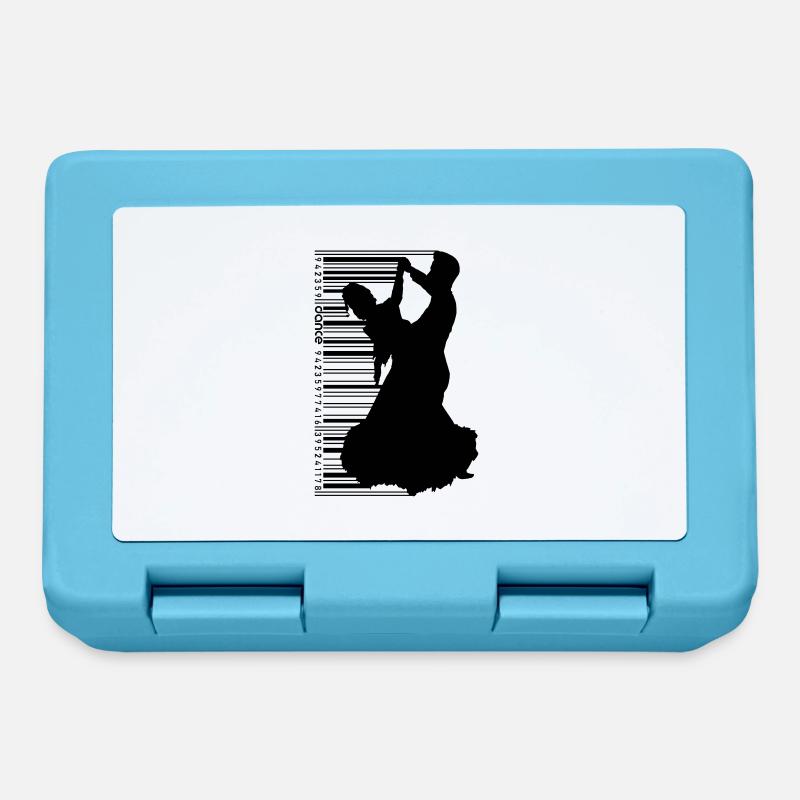 Tanzpaar im QR Code Style - Brotdose - Saphirblau