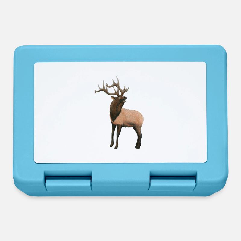 Elk deer - Lunchbox - sapphire blue
