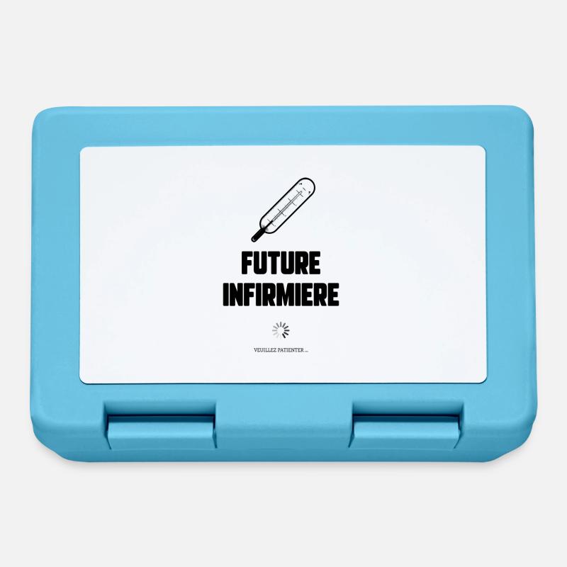 Future infirmière - Boîte à goûter - bleu saphir