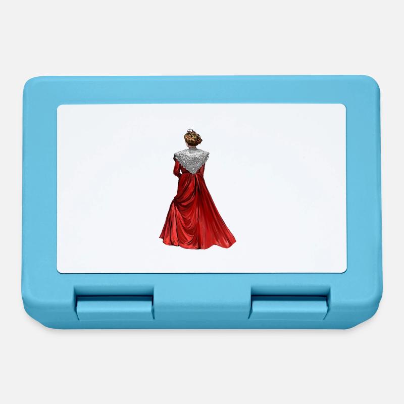 Arlesienne red suit - Lunchbox - sapphire blue