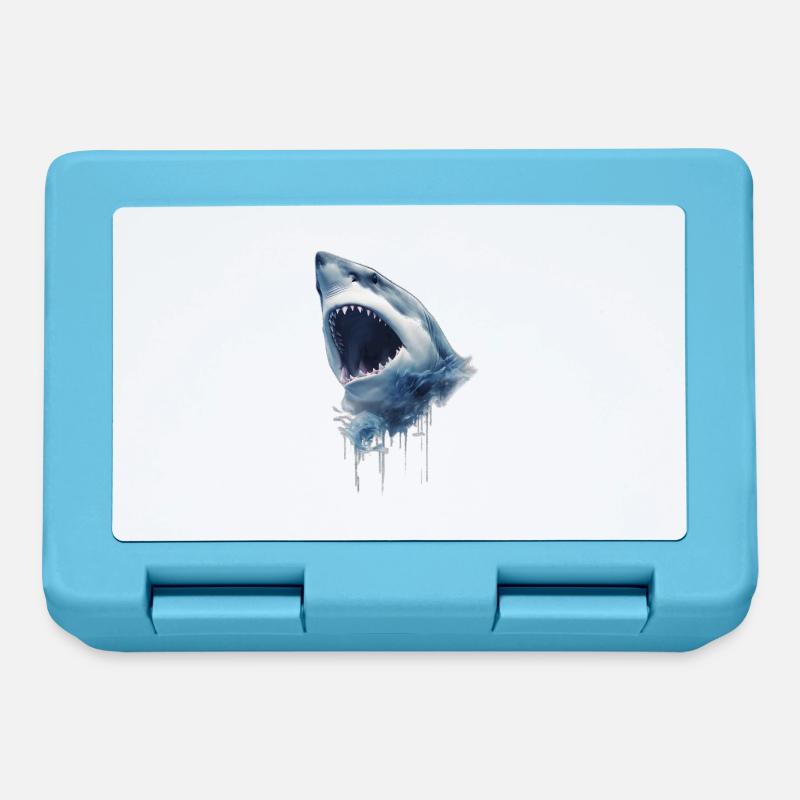 Requin dans l'Océan - Boîte à goûter - bleu saphir