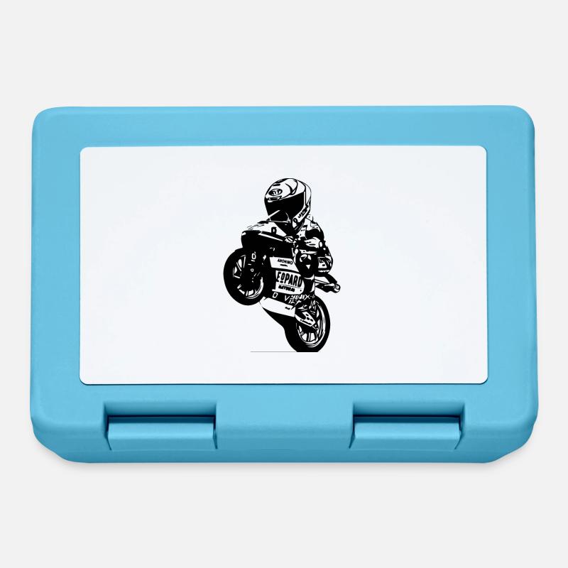 moto gp - Boîte à goûter - bleu saphir