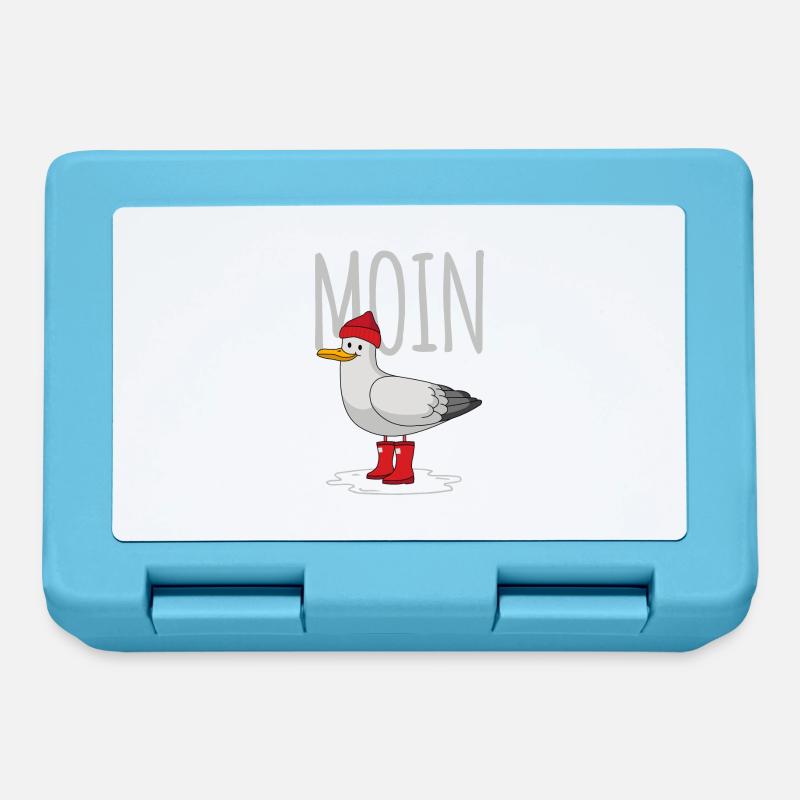 Moin Möwe - Brotdose - Saphirblau