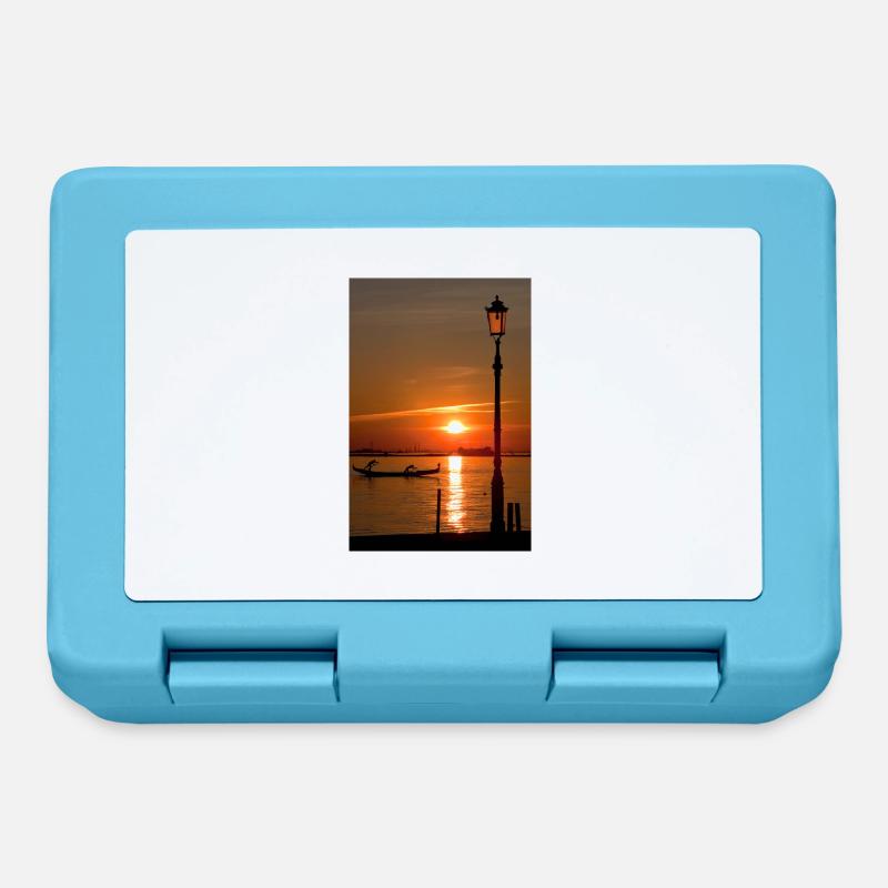 Coucher de soleil sur Venise - Boîte à goûter - bleu saphir