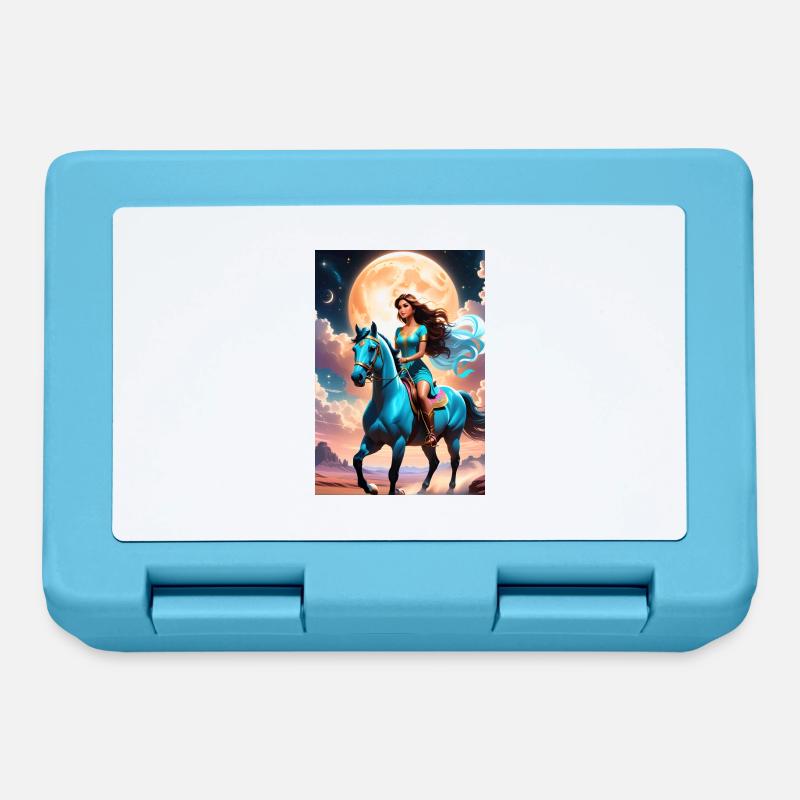 personalisiertes Design-Muttergeschenk - Brotdose - Saphirblau