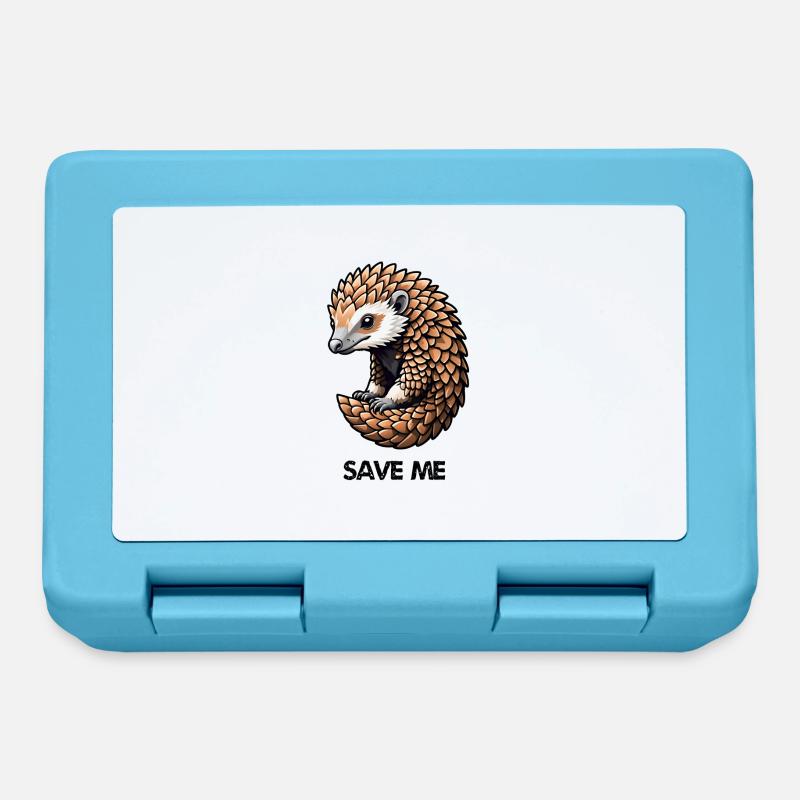 Save Pangolin - Brotdose - Saphirblau