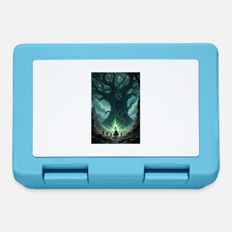 Fantasy tree image. - Lunchbox - sapphire blue
