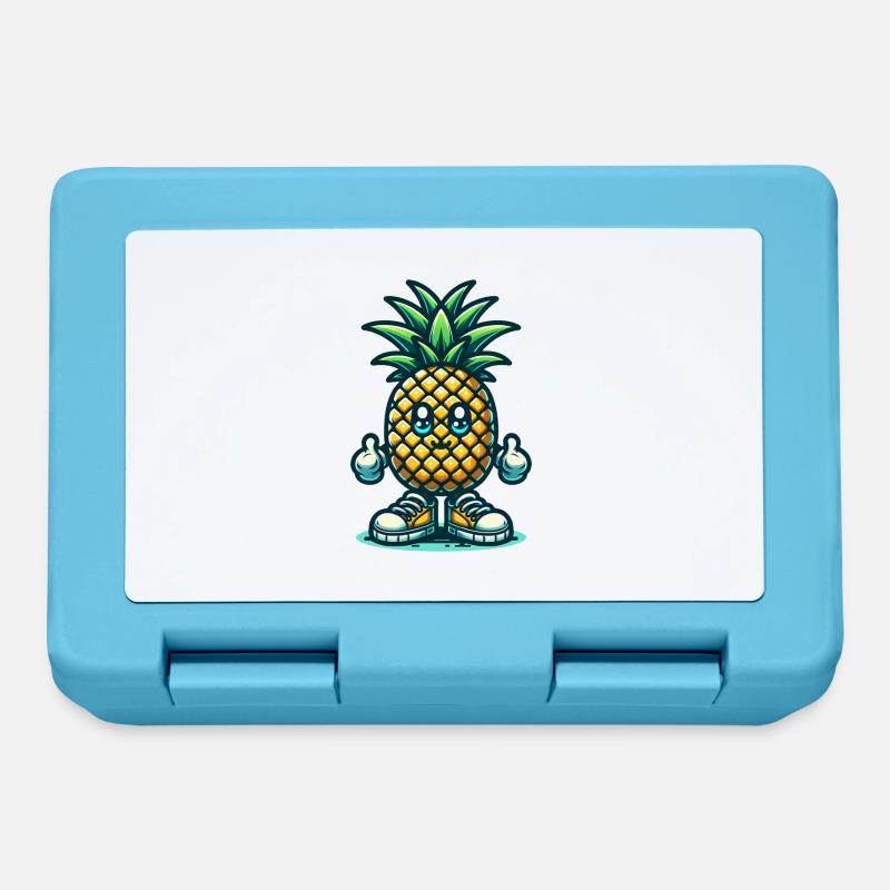 Ananas mignon - Boîte à goûter - bleu saphir