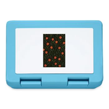 Tulip Pattern - Lunchbox - sapphire blue - Front