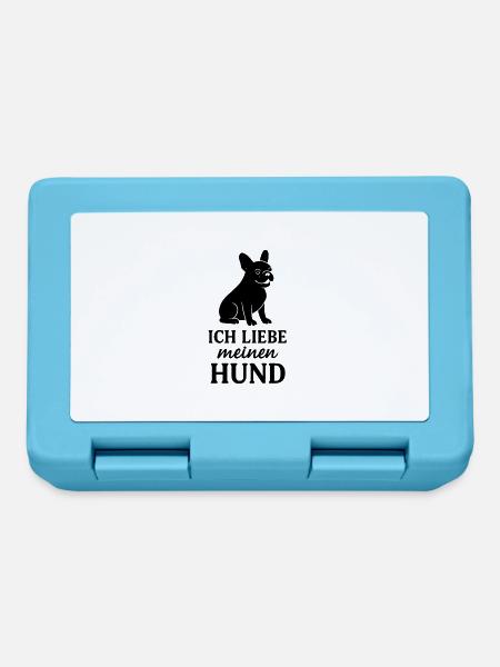Ich liebe meinen Hund 7 - Brotdose - Saphirblau