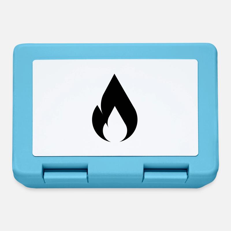 Flamme de feu - Boîte à goûter - bleu saphir