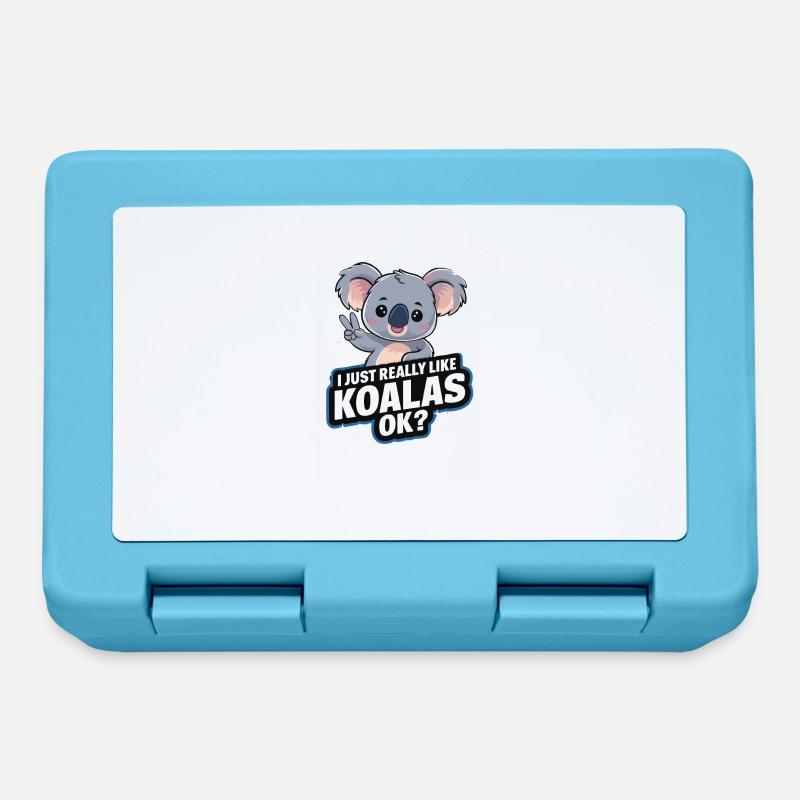 Koala Koala Koala Ours Koala Animal - Boîte à goûter - bleu saphir