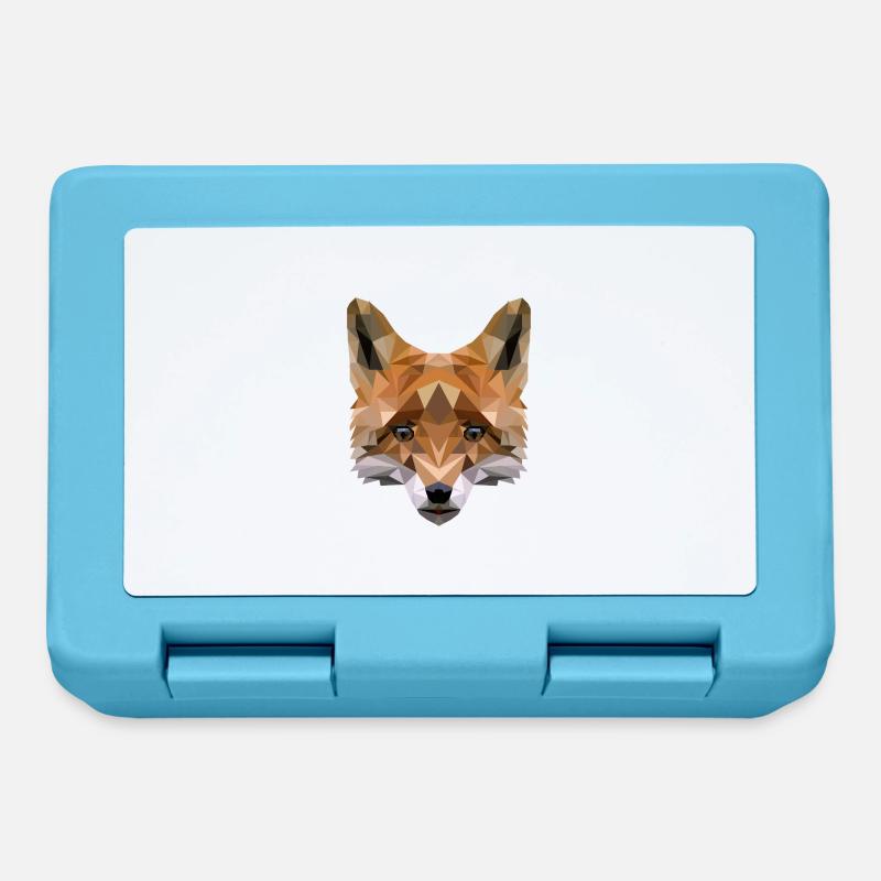 polygon fox - Lunchbox - sapphire blue