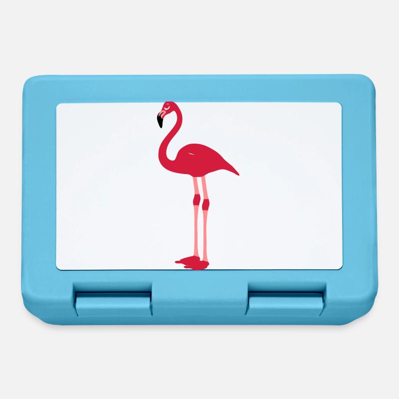 Flamingo - Brotdose - Saphirblau