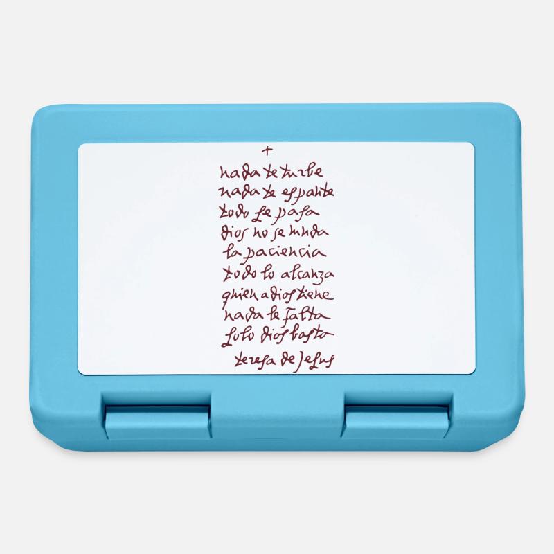 Solo Dios basta (Let nothing disturb thee) - Brotdose - Saphirblau