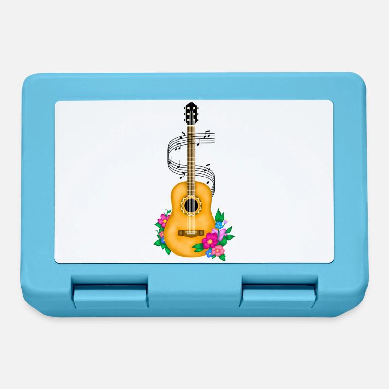 Guitare, mélomanes - Boîte à goûter - bleu saphir