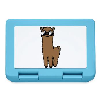 Alpaga Lama Lunettes de Soleil Smart Drôle Cool Animal - Boîte à goûter - bleu saphir - Devant