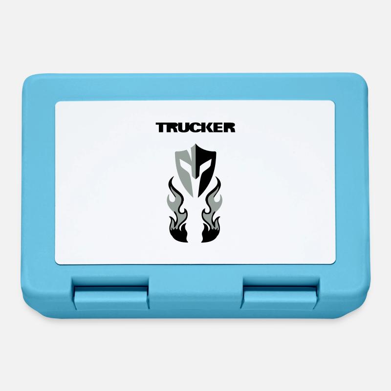Trucker  Brust - Brotdose - Saphirblau