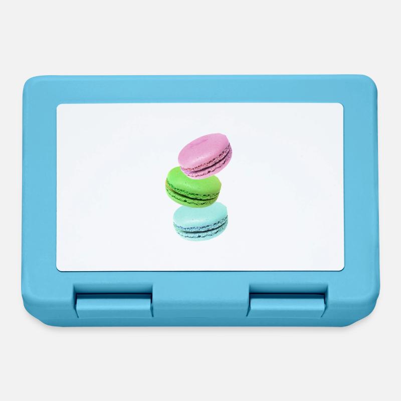 Macarons - Boîte à goûter - bleu saphir