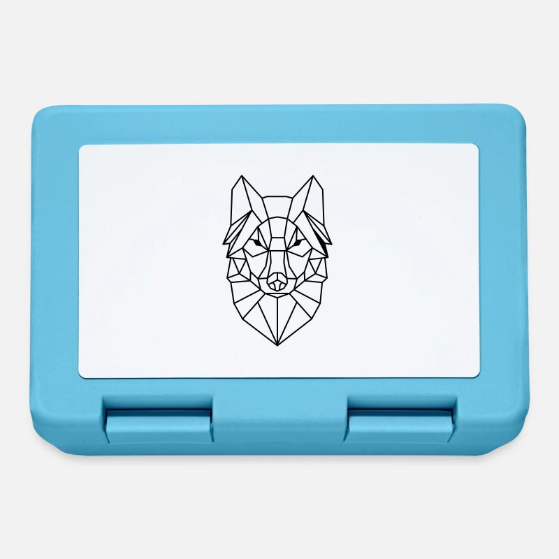 wolf - Lunchbox - sapphire blue