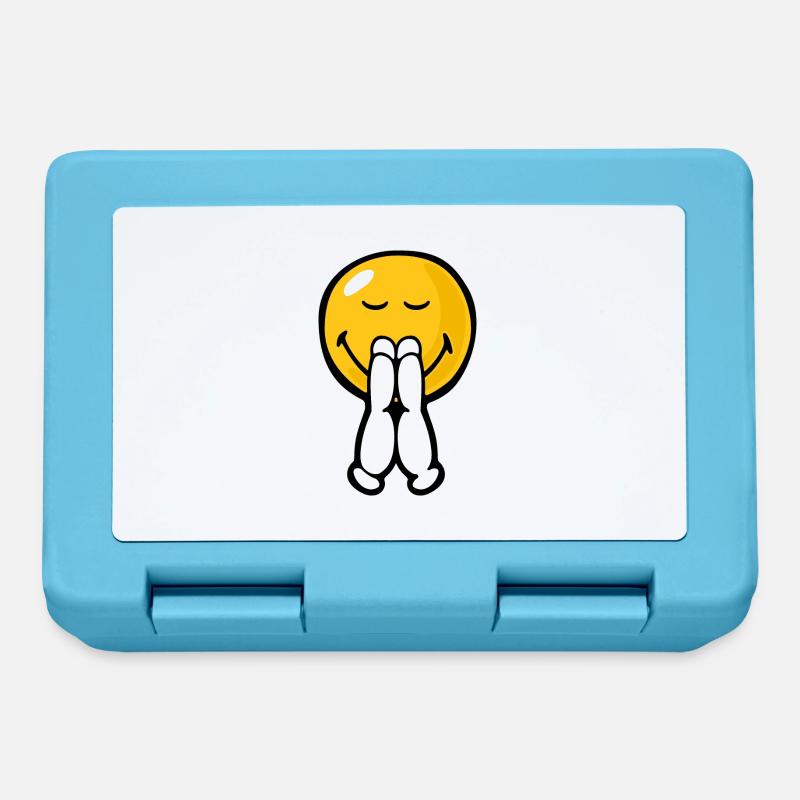 Smiley Pray - Lunchbox - sapphire blue