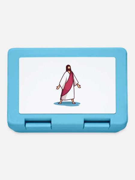 Unser Herr Jesus - Brotdose - Saphirblau