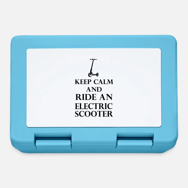 E-Scooter E-Roller Scooter - Brotdose - Saphirblau