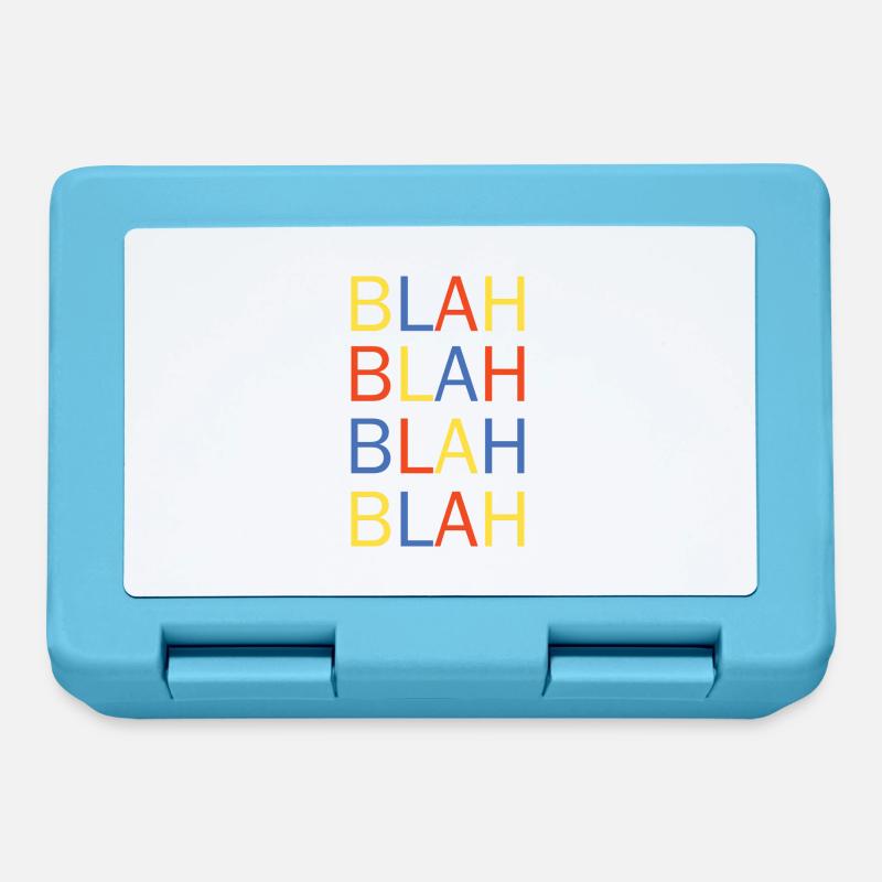 bla bla - Boîte à goûter - bleu saphir