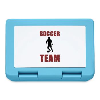 Équipe de joueurs de football - Boîte à goûter - bleu saphir - Devant