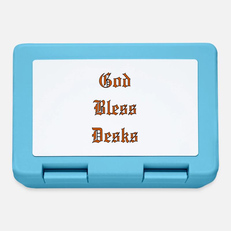 GodBlessDesks - Boîte à goûter - bleu saphir